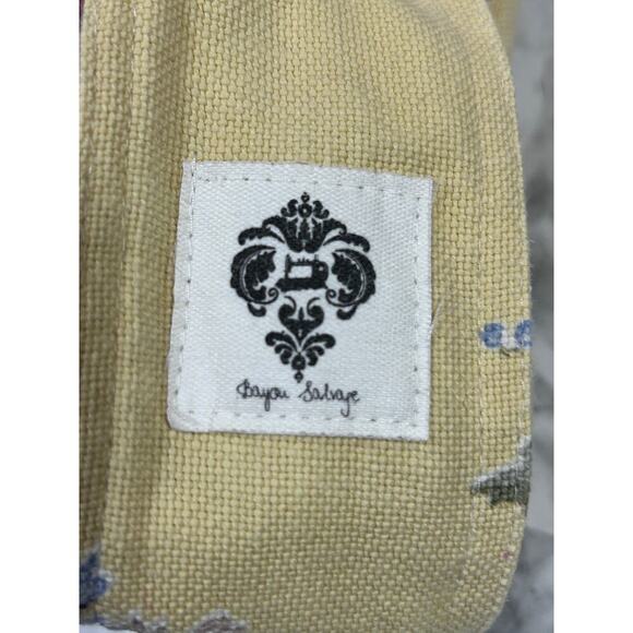 Bayou Salvage Yellow Floral Ruffled Shoulder Bag Handmade Boho Hippie Fabric - Picture 4 of 6